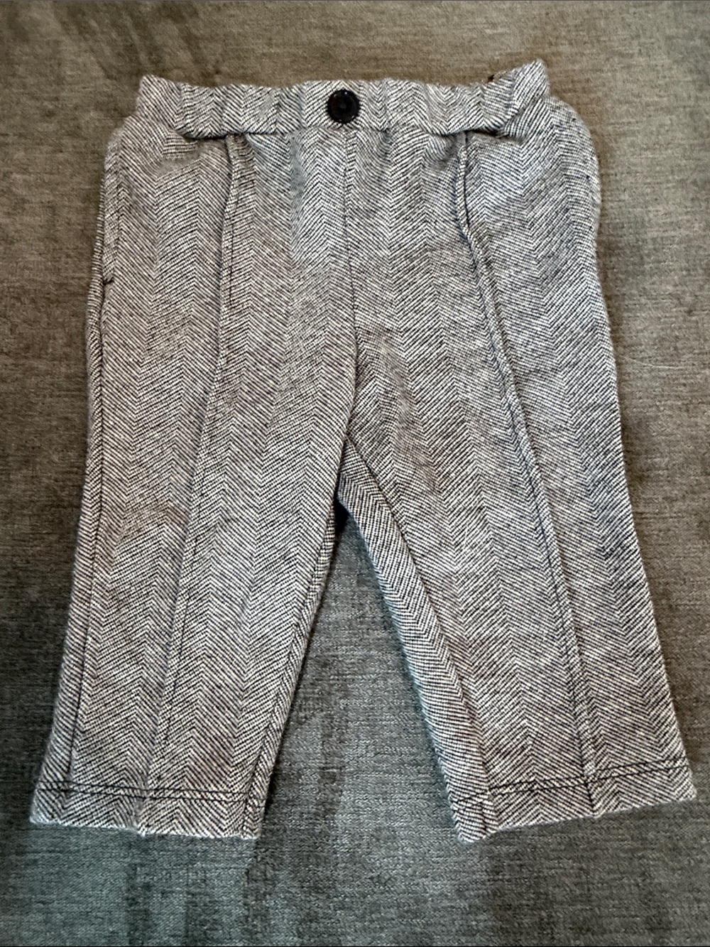 H&M Gray Herringbone Kids Dress Pants